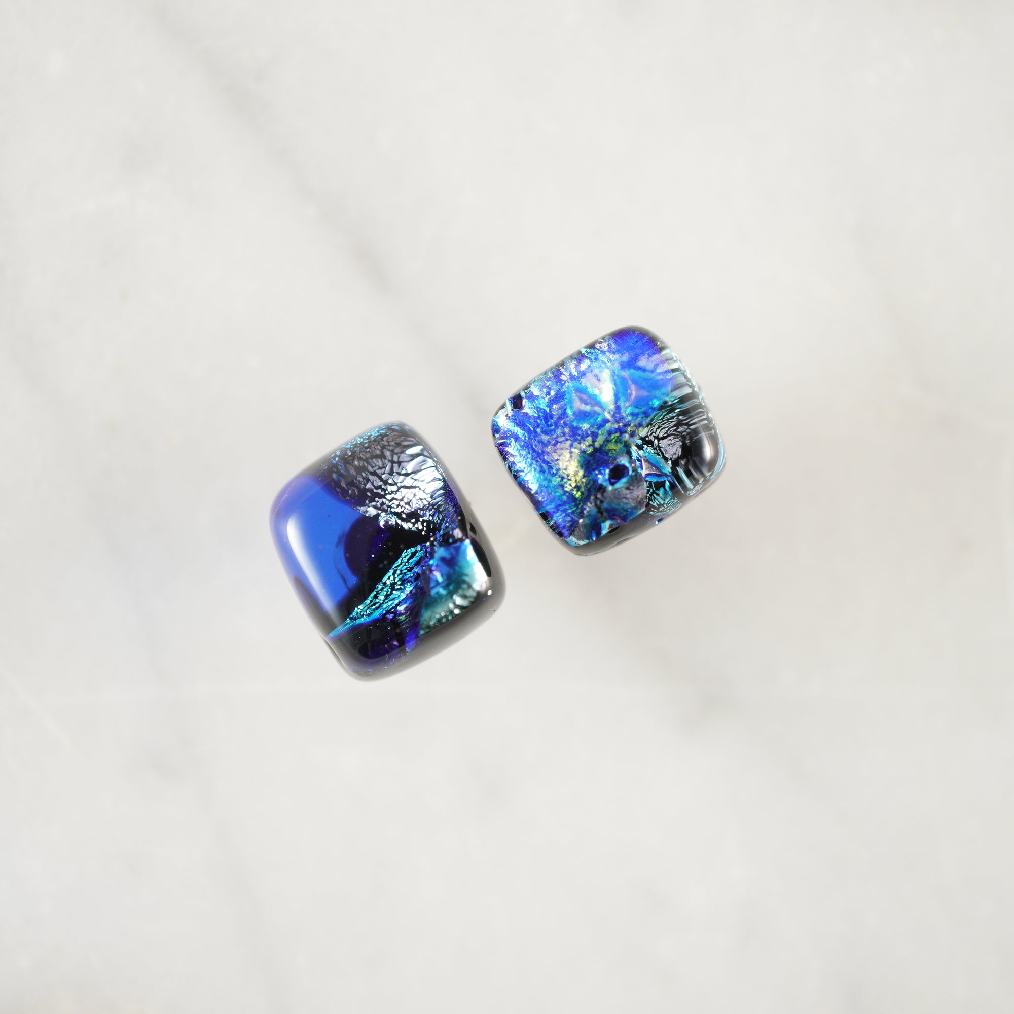 Fused Glass Stud Earrings #2
