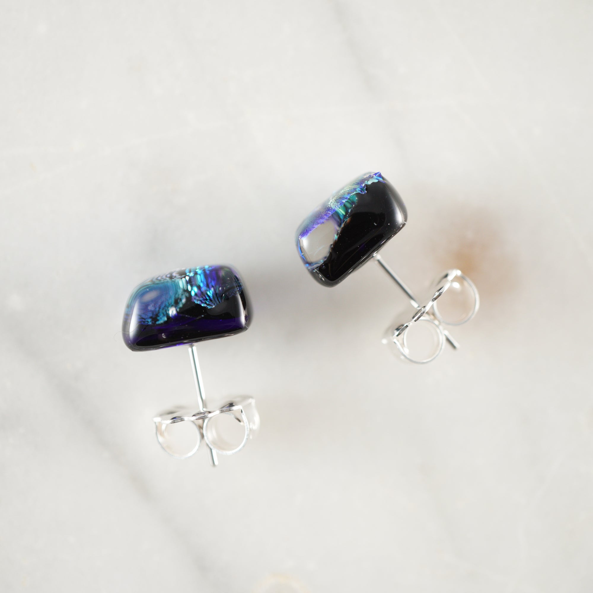 Fused Glass Stud Earrings #2