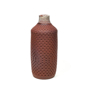 Ceramic Stoneware Textured Vase by Living Large Small. Handcrafted on San Juan Island, WA