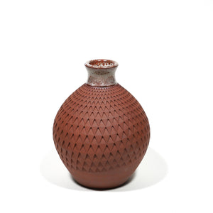 Ceramic Stoneware Textured Vase by Living Large Small. Handcrafted on San Juan Island, WA