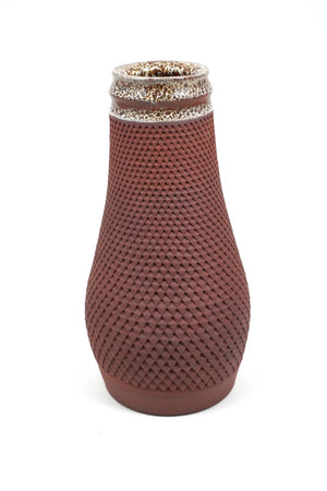 Ceramic Stoneware Textured Vase by Living Large Small. Handcrafted on San Juan Island, WA.